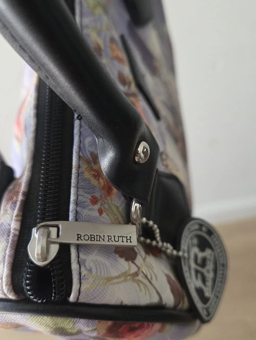 Robin Ruth Chicago City Skyline Print Satchel Duffle Multi-Color Womens